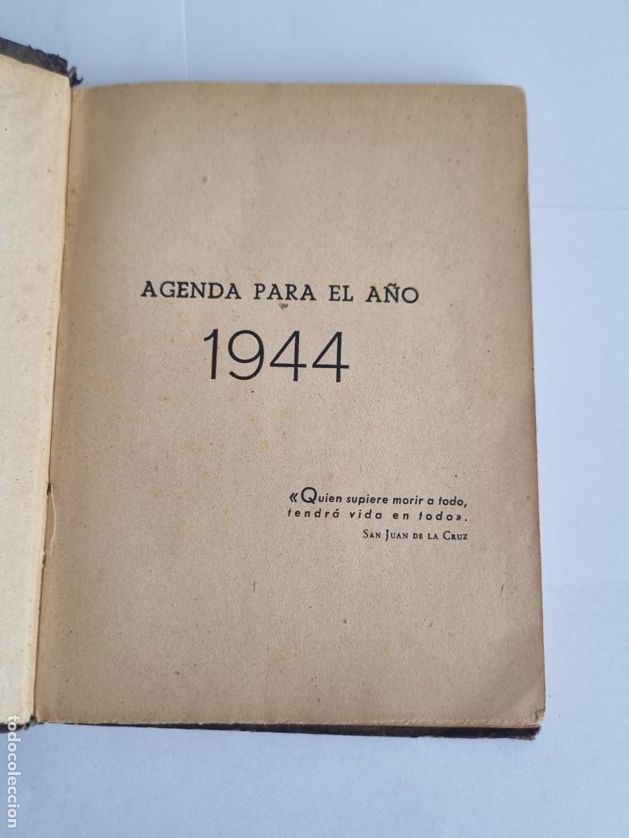 Collezionismo Calendari: AGENDA PARA EL A&Ntilde;O 1944 MOTIVOS POLITICOS Y FRANQUISTAS