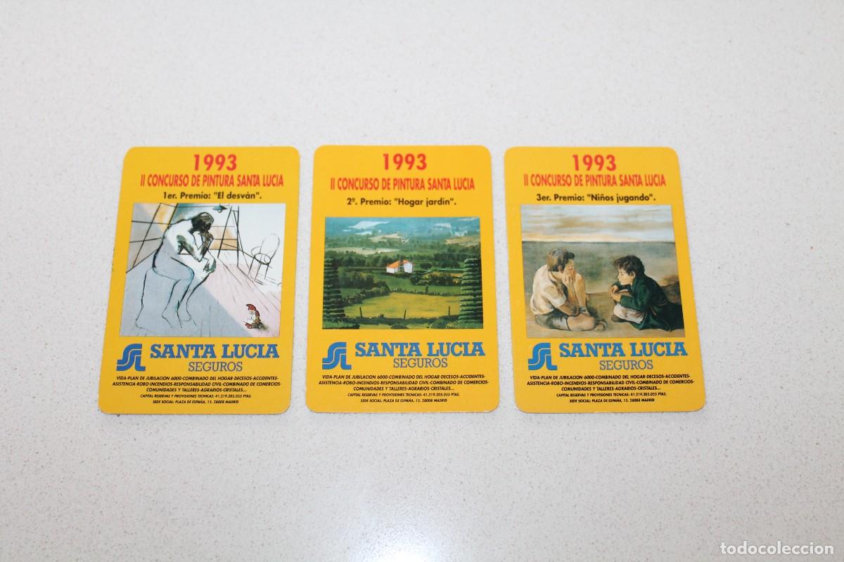 Coleccionismo Calendarios: GRUPO DE 3 CALENDARIOS FOURNIER. SEGUROS SANTA LUCIA. A&Ntilde;O 1993. 1er, 2&ordm; y 3er PREMIO.