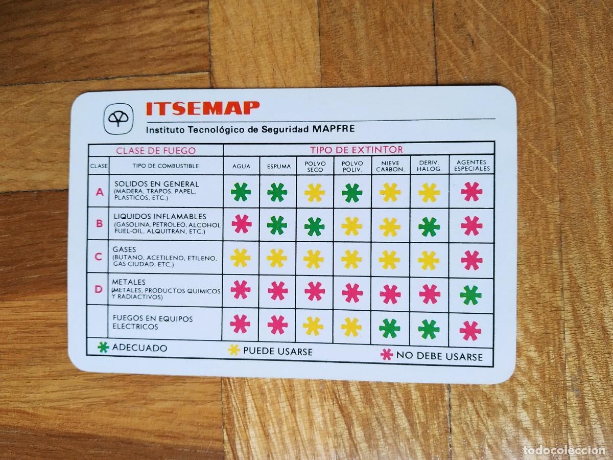 Colecionismo Calend&aacute;rios: CALENDARIO FOURNIER ITSEMAP INSTITUTO TECNOLOGICO DE SEGURIDAD MAPFRE A&Ntilde;O 1986 VER FOTOS