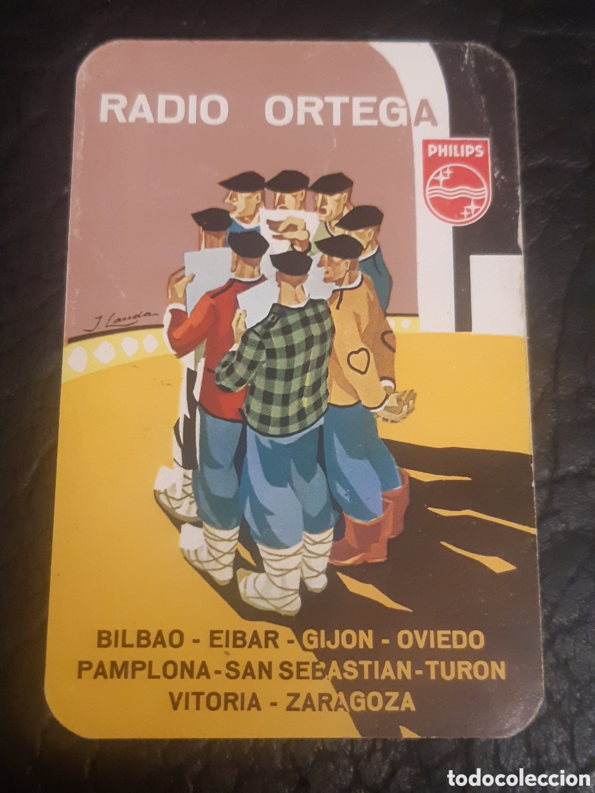 Coleccionismo Calendarios: Calendario Radio Ortega Philips 1968