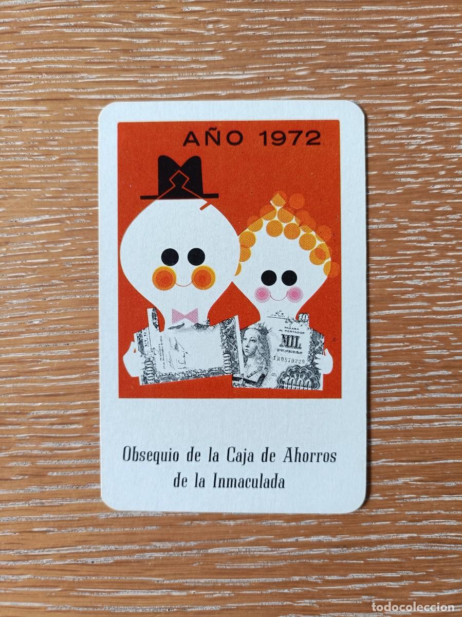 Collezionismo Calendari: CALENDARIO BOLSILLO - A&Ntilde;O 1972 - CAJA DE AHORROS DE LA INMACULADA CAI - FOURNIER - BANCO