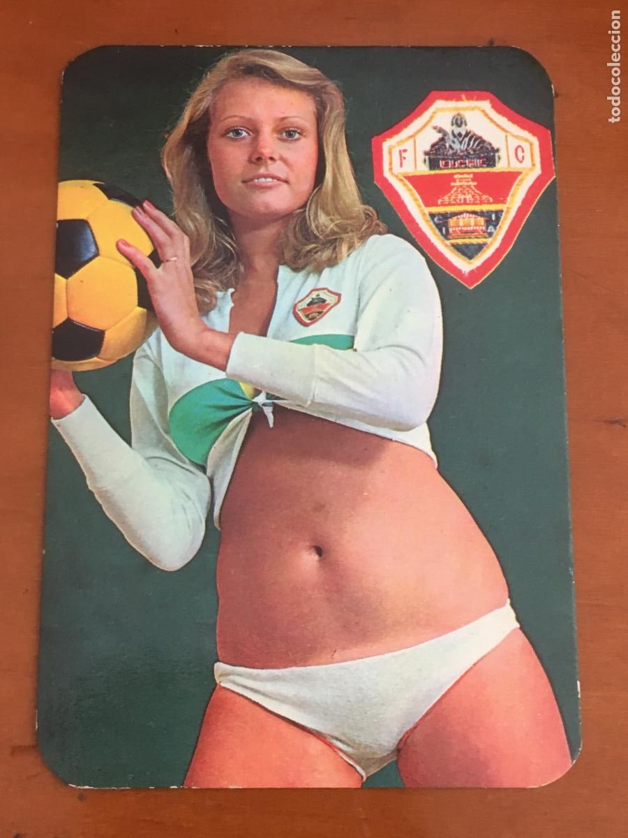 Coleccionismo Calendarios: elche calendario futbol chica 1977 perfecto estado