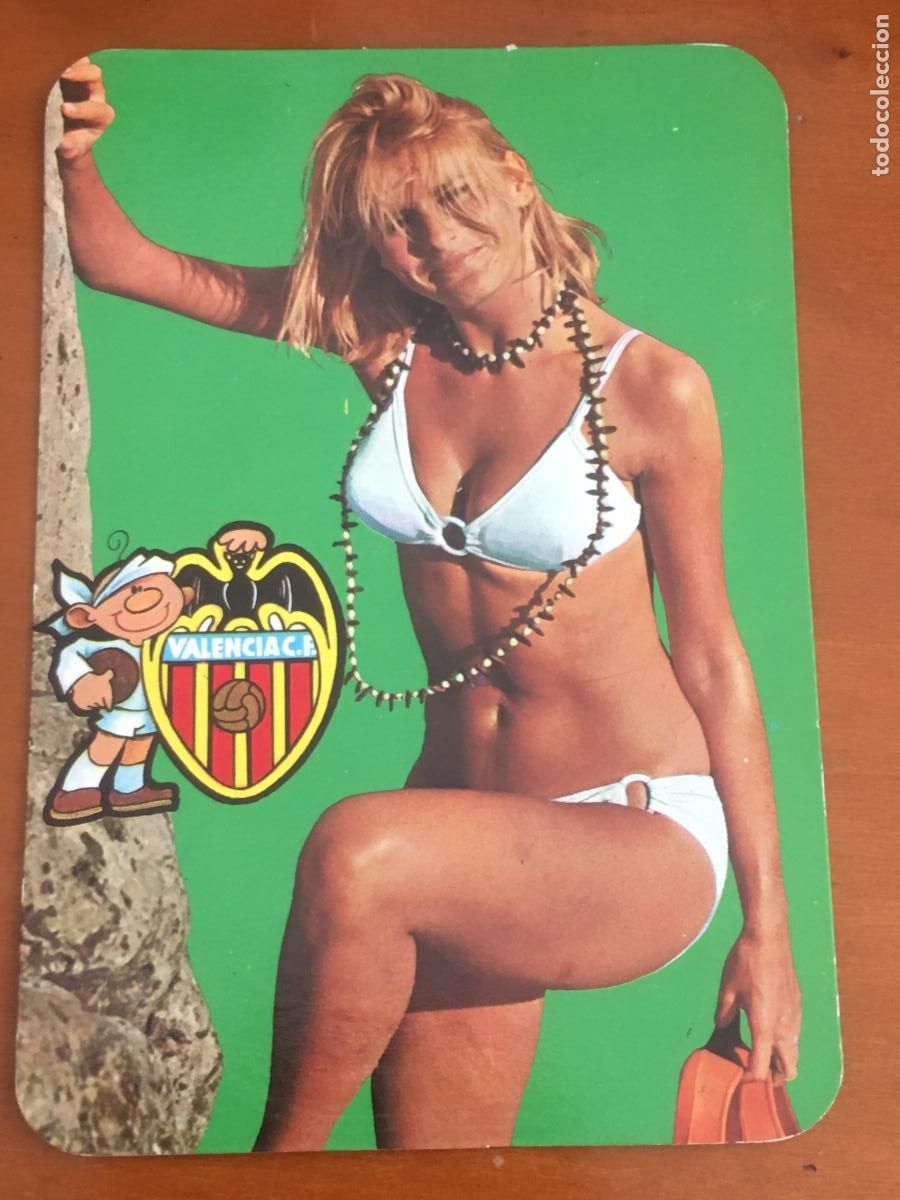 Coleccionismo Calendarios: valencia calendario futbol chica 1975 perfecto estado
