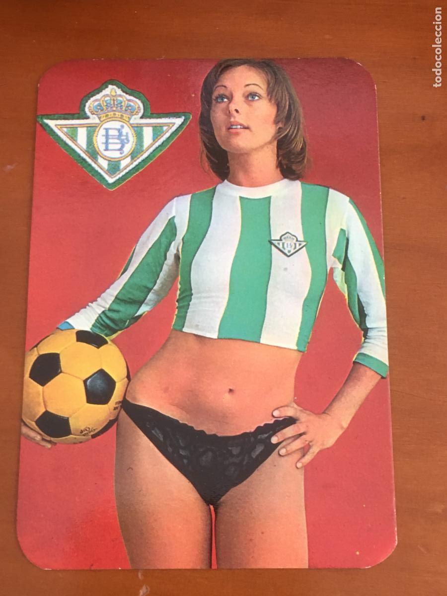Coleccionismo Calendarios: real betis balompie calendario futbol chica 1977 perfecto estado