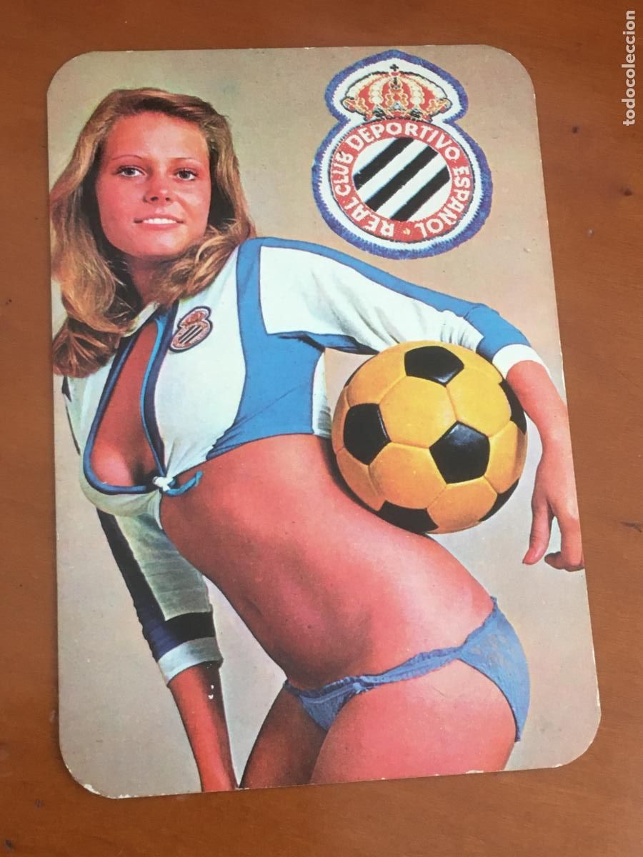 Coleccionismo Calendarios: real club deportivo espa&ntilde;ol calendario futbol chica 1977 perfecto estado