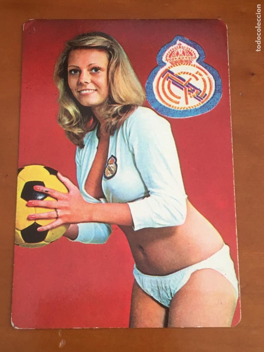 Coleccionismo Calendarios: real madrid calendario futbol chica 1977 perfecto estado
