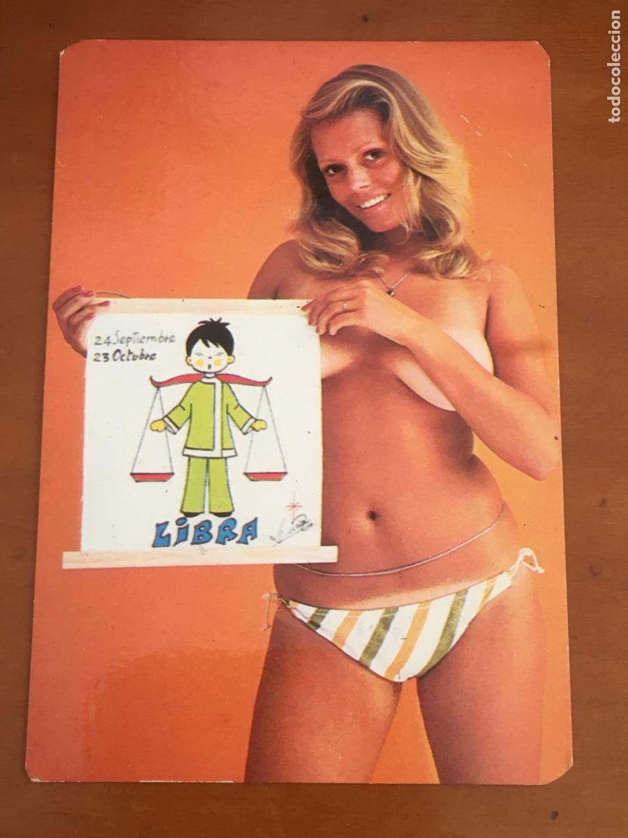Coleccionismo Calendarios: horoscopo libra calendario futbol chica 1977 perfecto estado