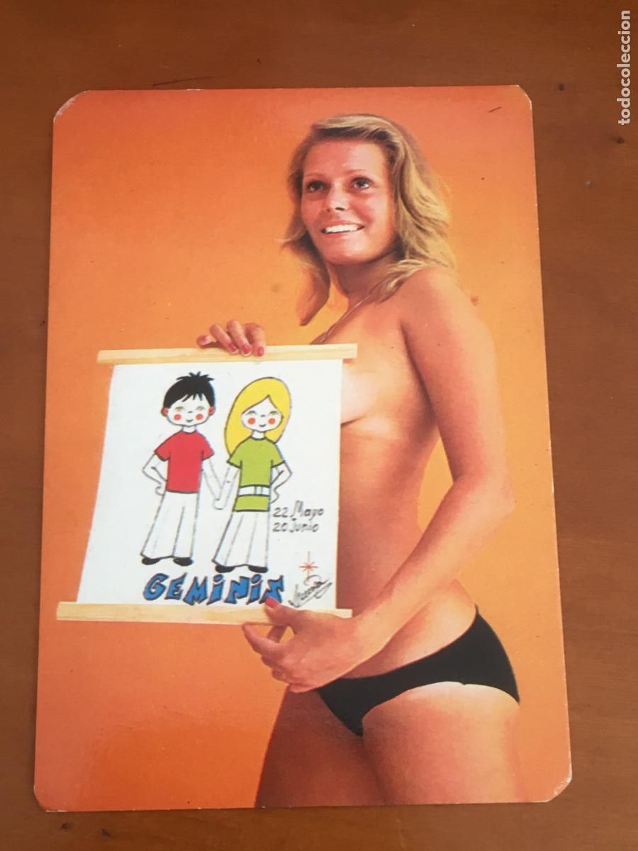 Coleccionismo Calendarios: horoscopo geminis calendario futbol chica 1977 perfecto estado