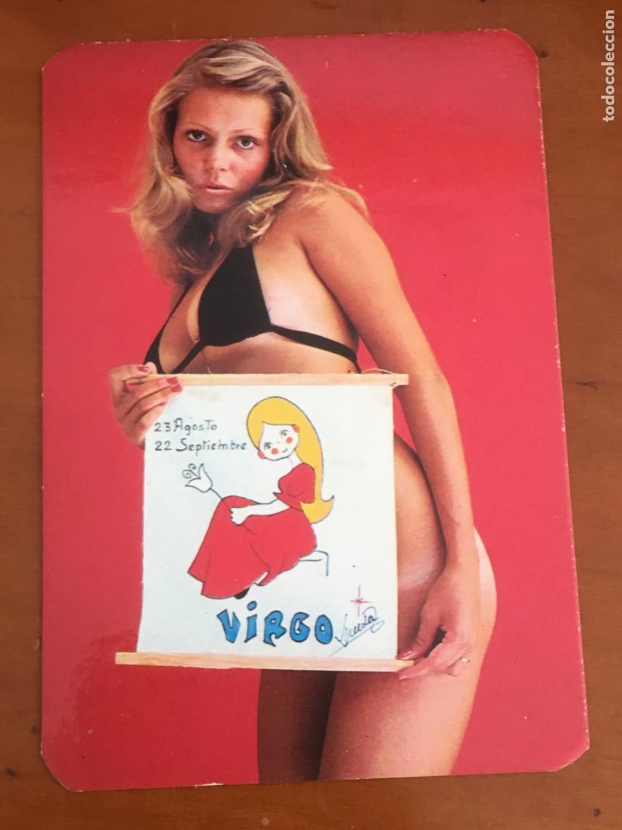 Coleccionismo Calendarios: horoscopo virgo calendario futbol chica 1977 perfecto estado