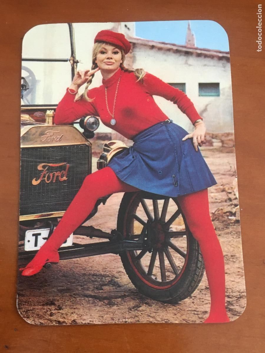 Coleccionismo Calendarios: ford calendario chica 1973 perfecto estado