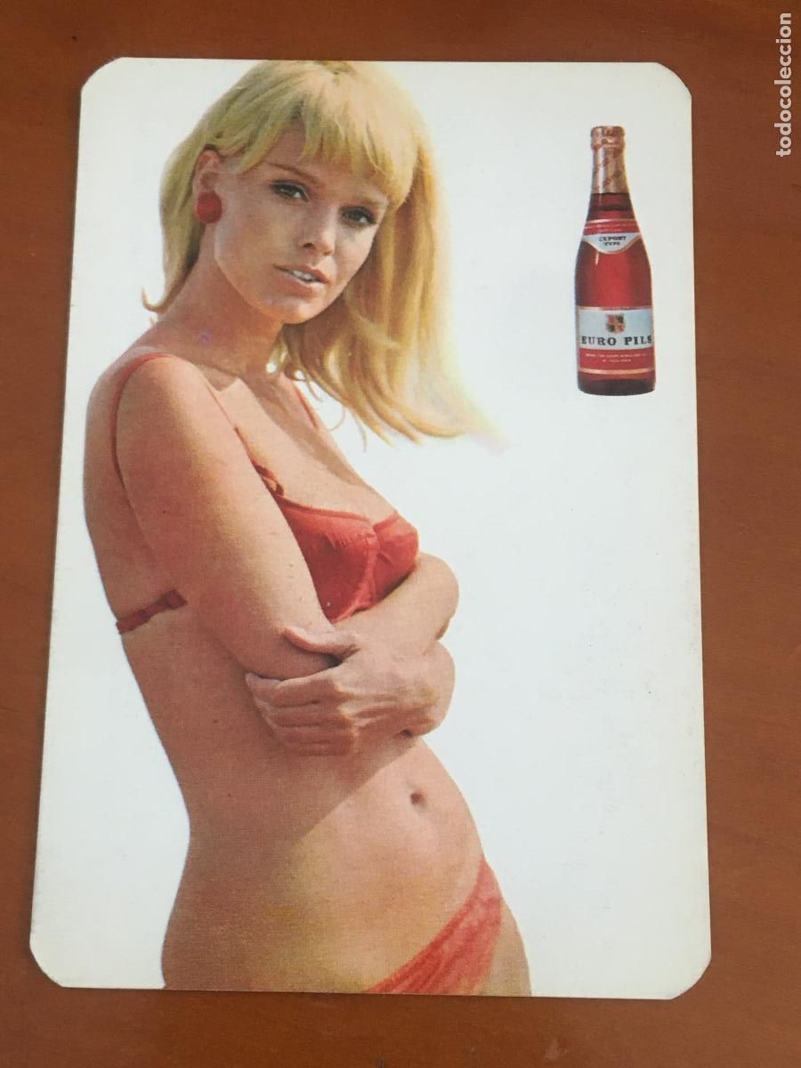 Coleccionismo Calendarios: cerveza euro pils calendario chica 1969 perfecto estado