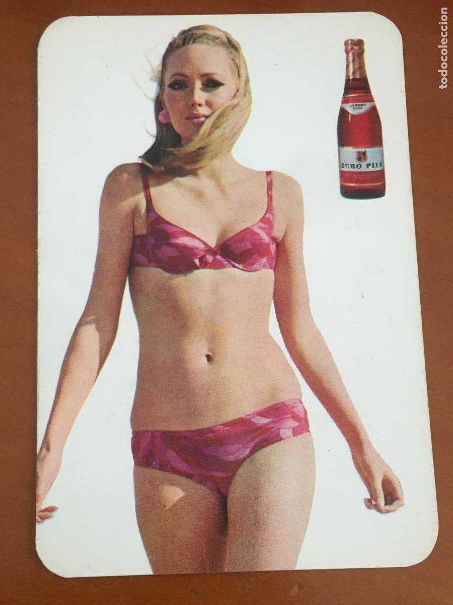 Collectables Calendars: cerveza euro pils calendario chica 1969 perfecto estado