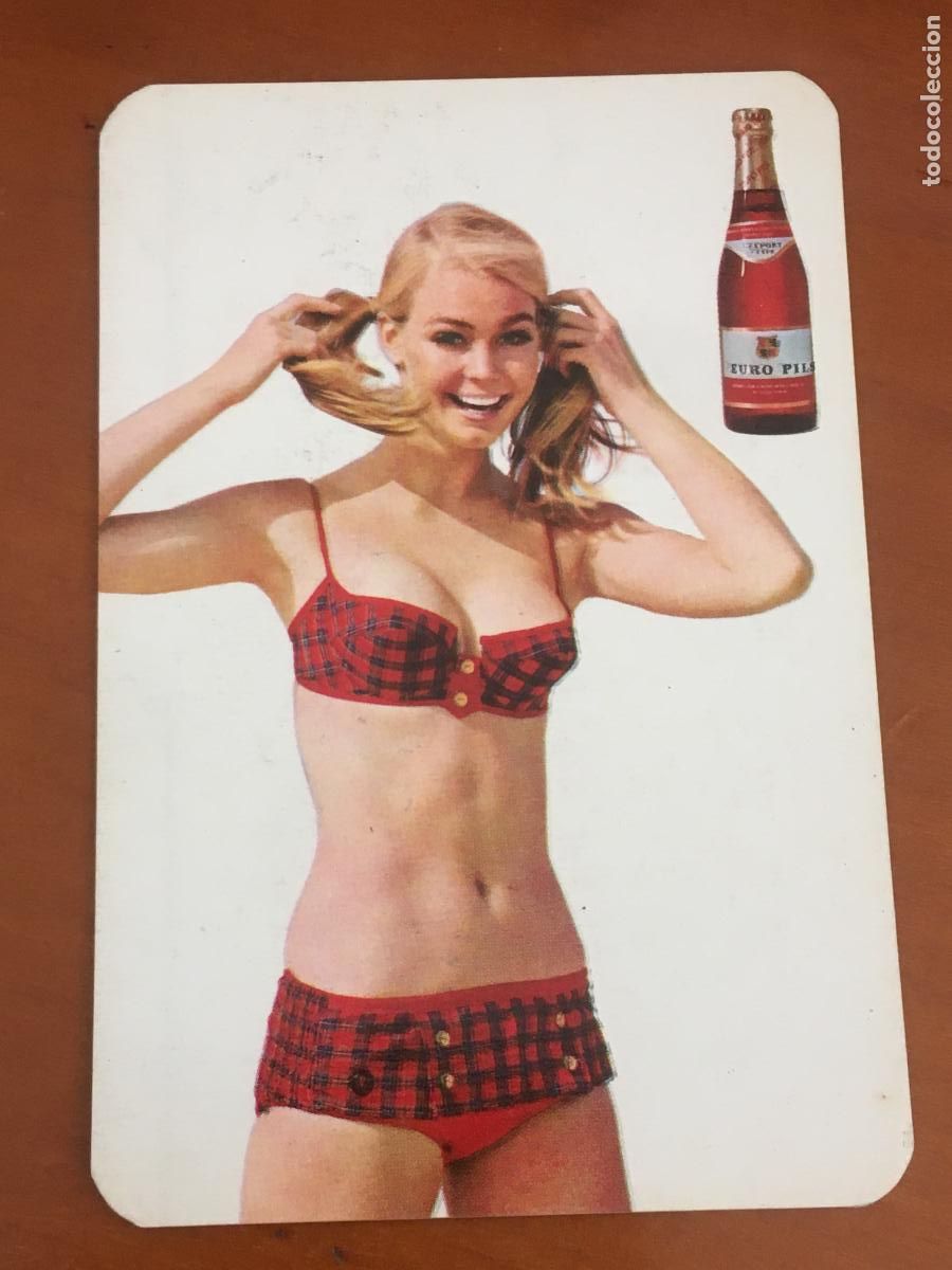 Sammeln von Kalendern: cerveza euro pils calendario chica 1969 perfecto estado