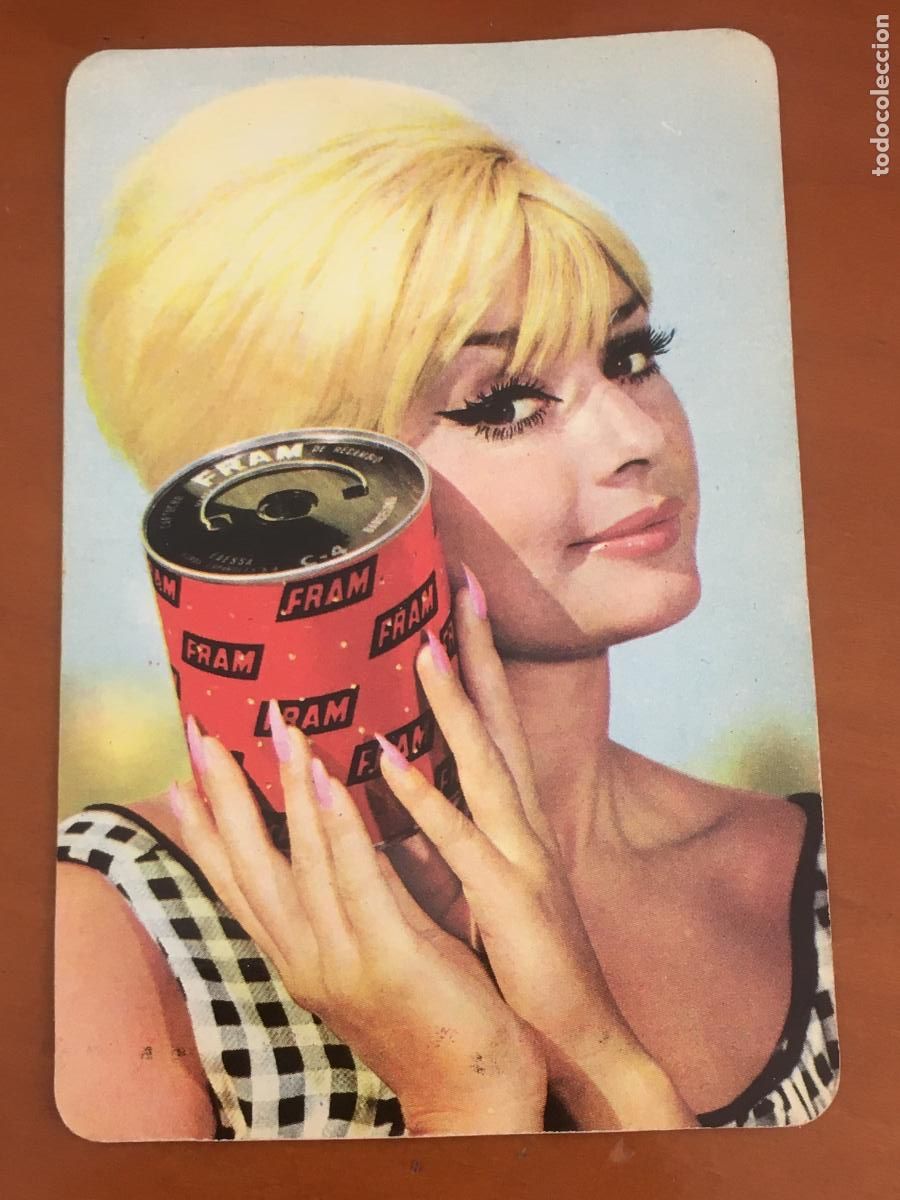 Sammeln von Kalendern: aceite fram calendario chica 1963 perfecto estado