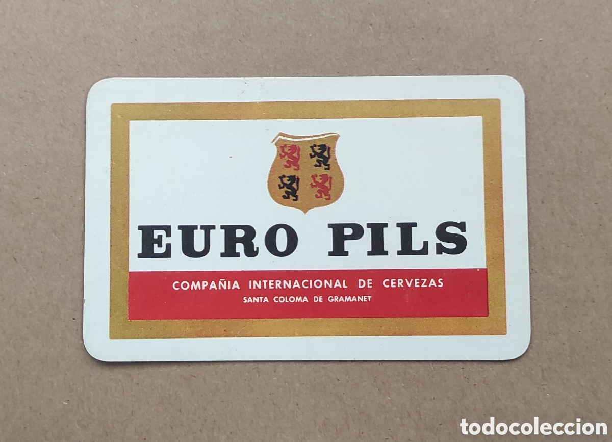 Collectables Calendars: CALENDARIO FOURNIER CERVEZA EURO PILS 1964 - SANTA COLOMA DE GRAMANET
