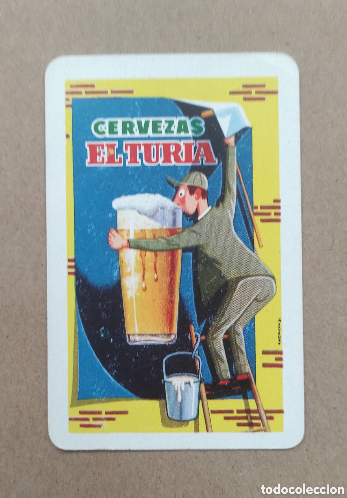 Coleccionismo Calendarios: CALENDARIO FOURNIER CERVEZAS EL TURIA 1961