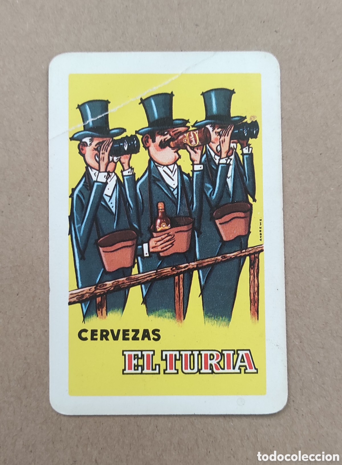 Collectables Calendars: CALENDARIO FOURNIER CERVEZAS EL TURIA 1962