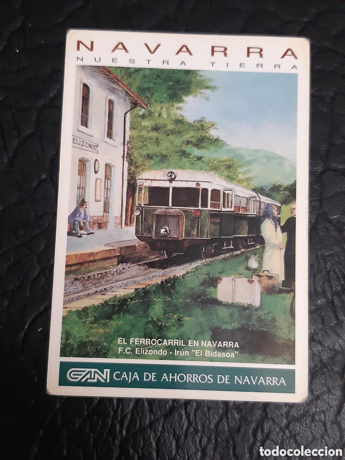 Coleccionismo Calendarios: Calendario Caja Ahorros de Navarra trenes1995