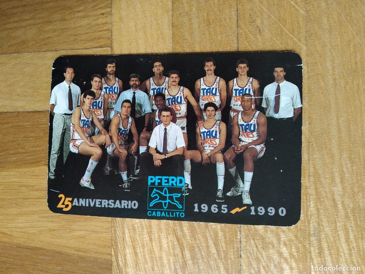 Coleccionismo Calendarios: CALENDARIO FOURNIER TAU BASKONIA RAMON RIVAS A&Ntilde;O 1990 VER FOTOS