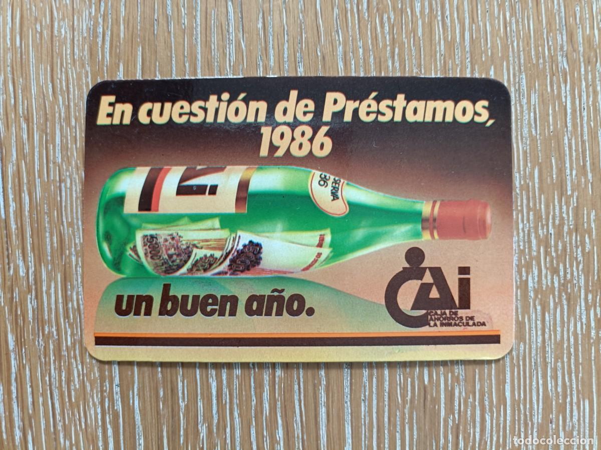 Coleccionismo Calendarios: CALENDARIO BOLSILLO - A&Ntilde;O 1986 - CAJA AHORROS DE LA INMACULADA - BANCO