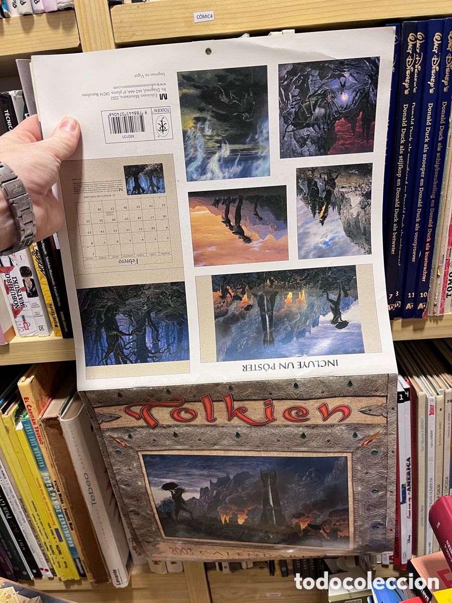 Coleccionismo Calendarios: Comic4 CALENDARIO de pared TOLKIEN CON 12 L&Aacute;MINAS. 2003