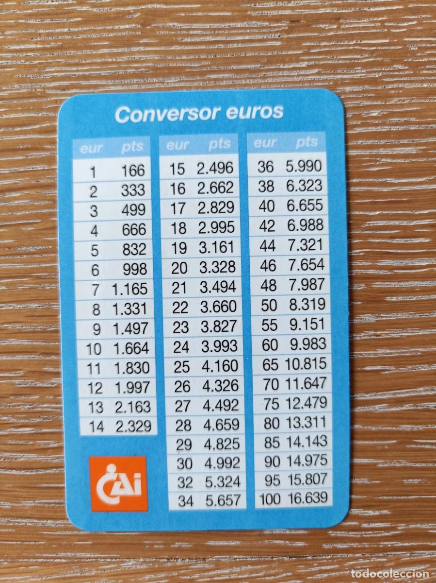 Coleccionismo Calendarios: CALENDARIO BOLSILLO - A&Ntilde;O 2002 - CAJA AHORROS DE LA INMACULADA - &euro;UROCONVERSOR - BANCO