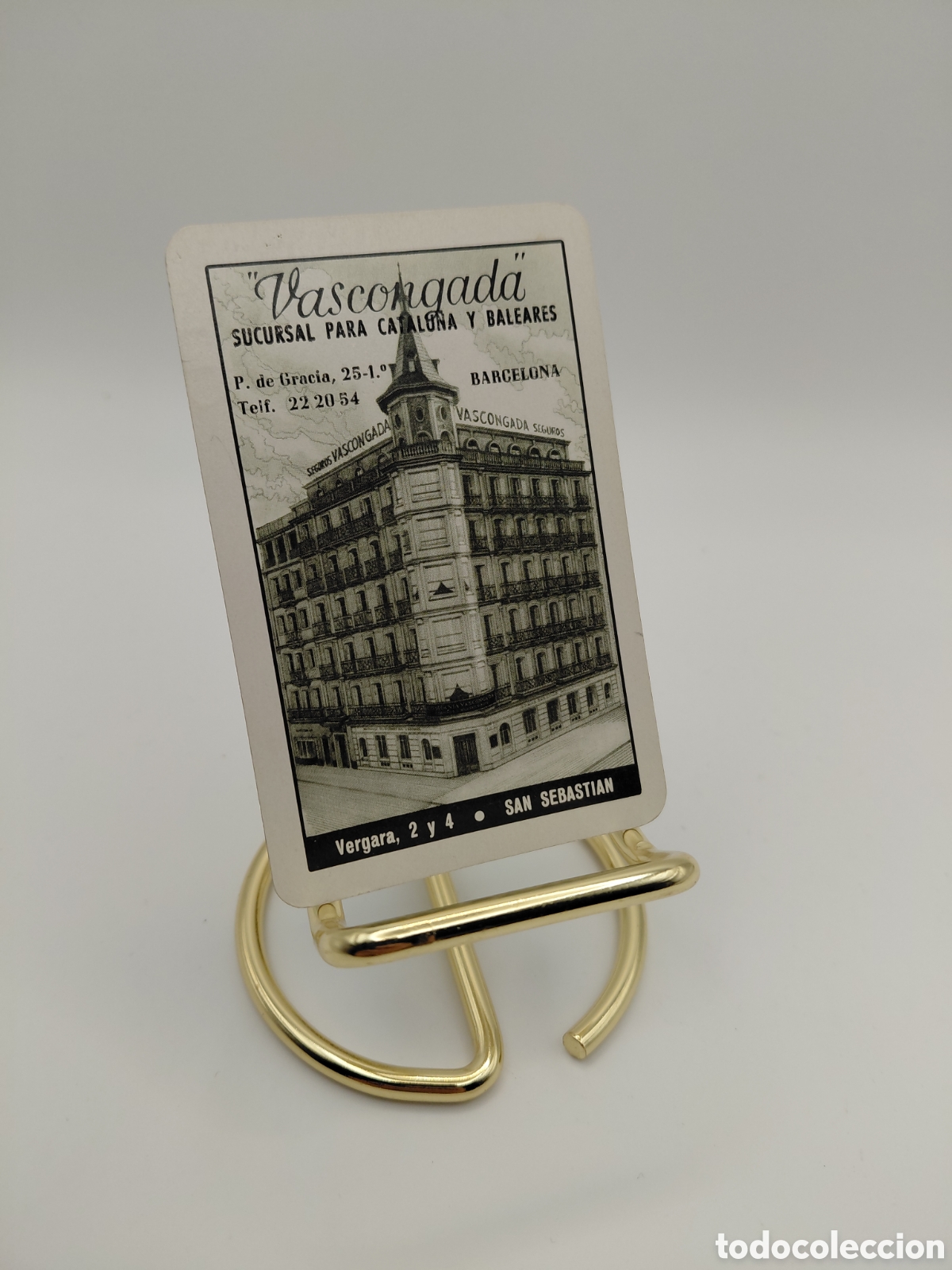 Coleccionismo Calendarios: CALENDARIO FOURNIER SEGUROS VASCONGADA 1959 DELEGACION DE BARCELONA