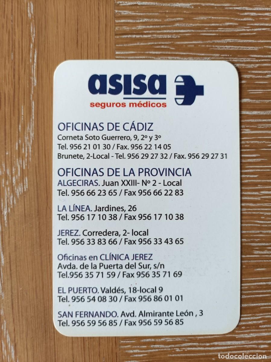 Collezionismo Calendari: CALENDARIO BOLSILLO - A&Ntilde;O 2011 - ASISA - SEGUROS - DELEGACIONES C&Aacute;DIZ