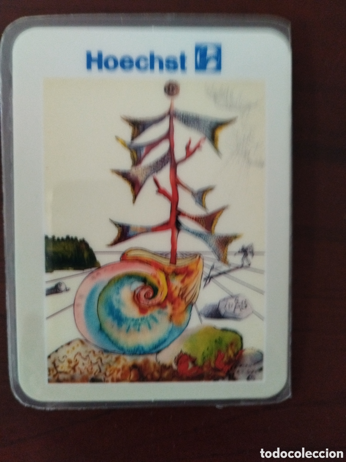 Colecionismo Calend&aacute;rios: Calendario plastificado hoechst a&ntilde;o 1991