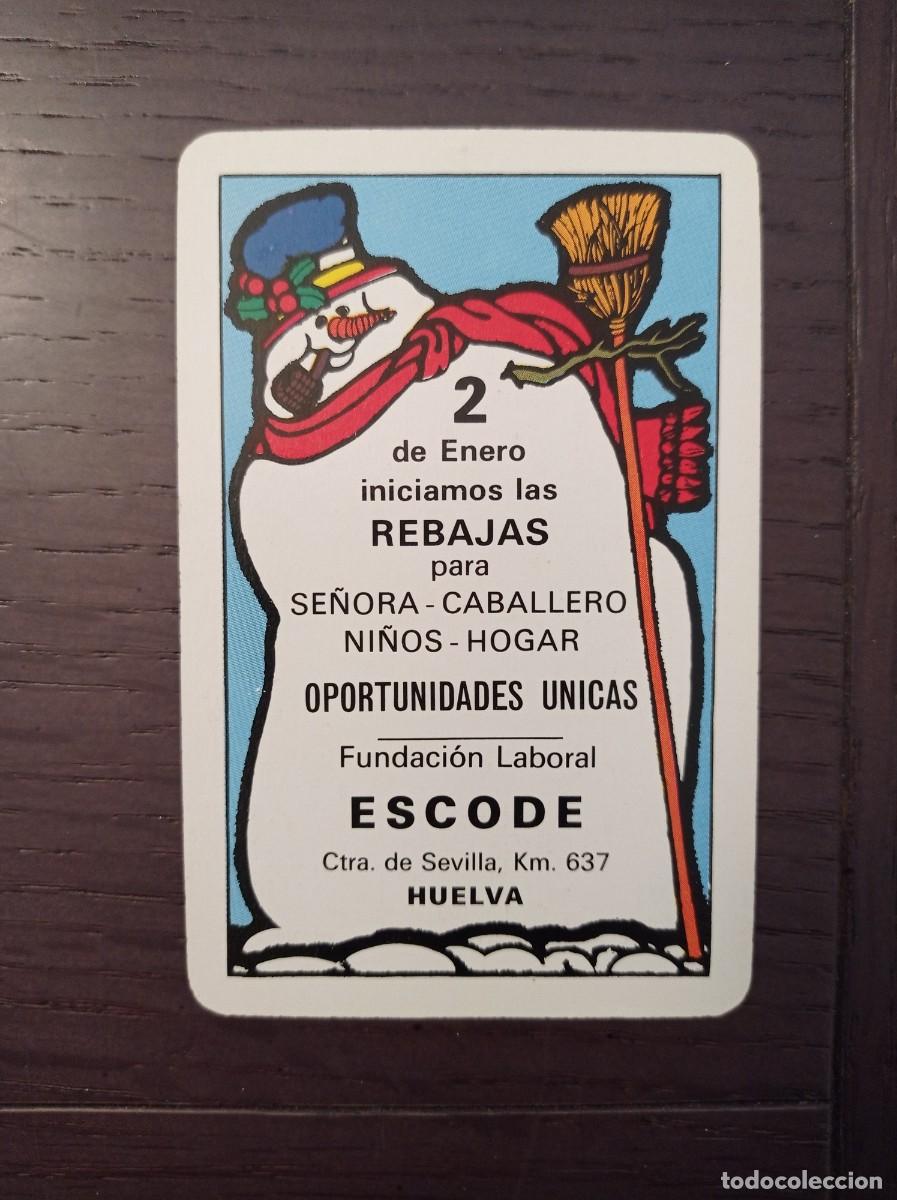Coleccionismo Calendarios: CALENDARIO FOURNIER. ESCODE. HUELVA. A&Ntilde;O 1989