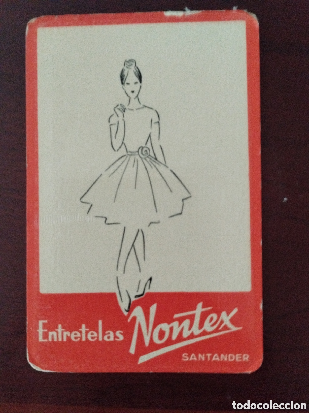 Colecionismo Calend&aacute;rios: Calendario entretelas nontex Santander a&ntilde;o 1960
