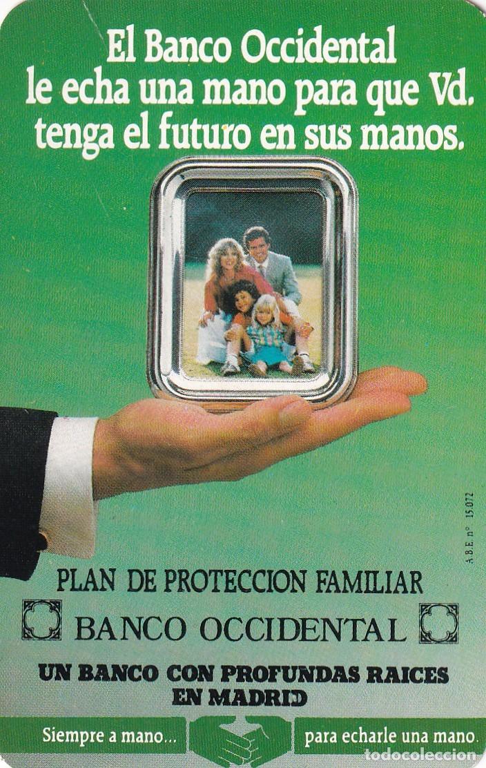 Sammeln von Kalendern: Calendario fournier 1985 Banco Occidental. Plan protecci&oacute;n familiar.