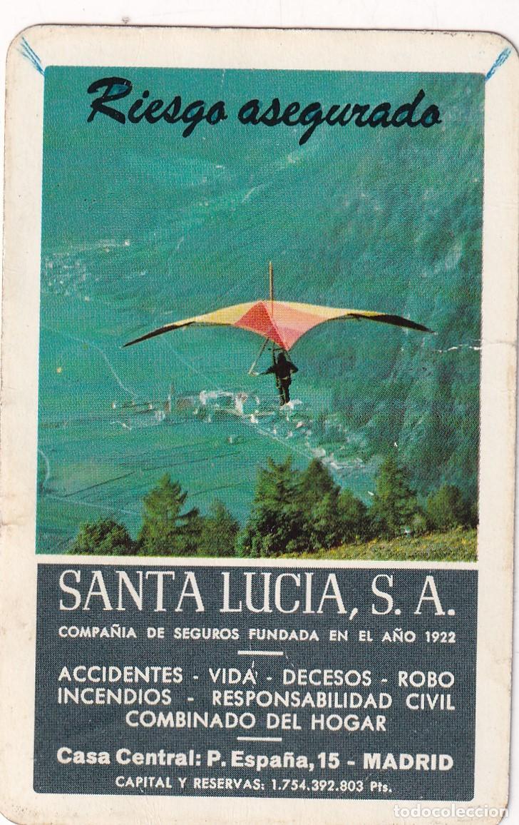 Coleccionismo Calendarios: Calendario fournier 1980 Santa Lucia. Riesgo asegurado