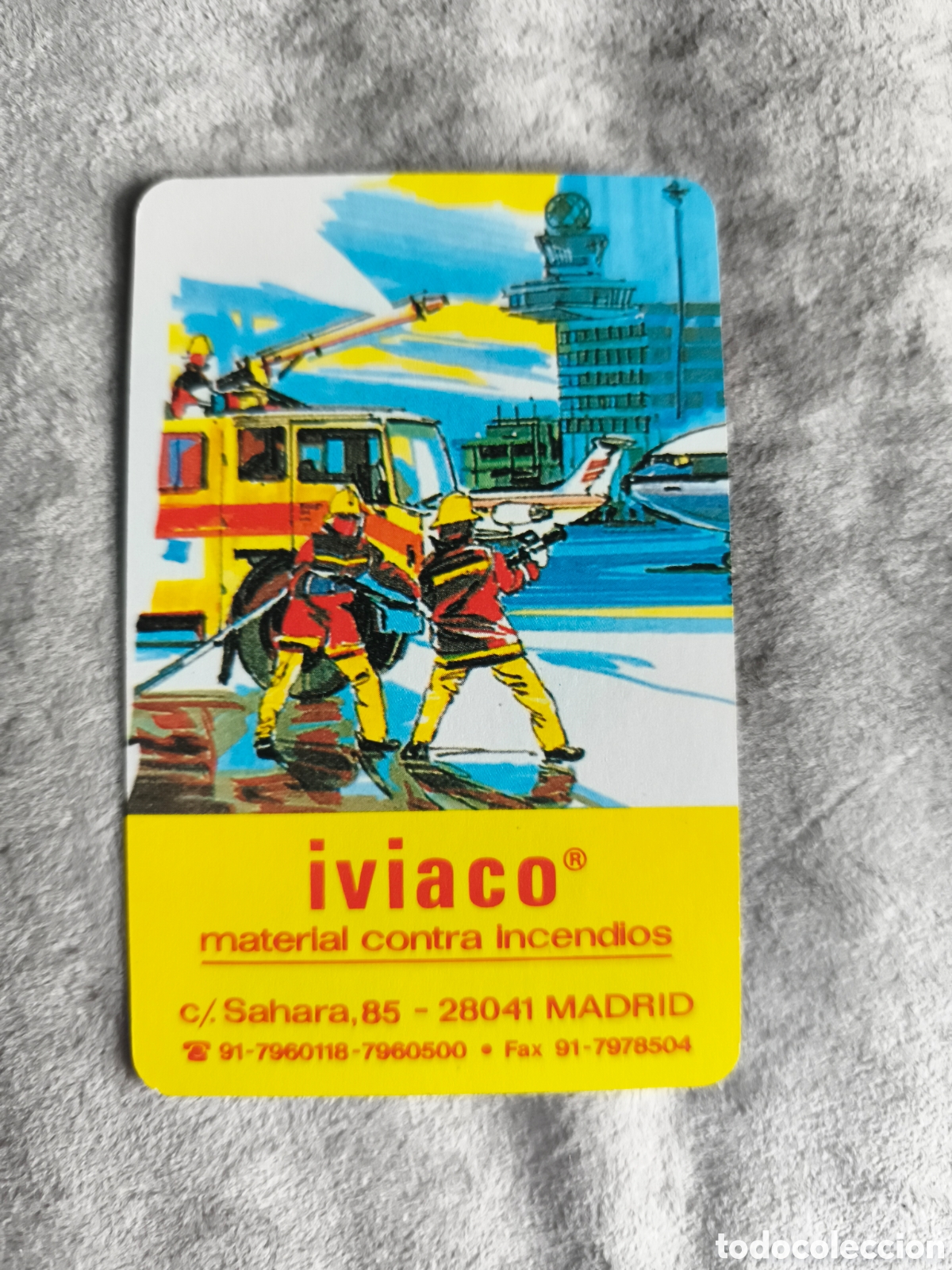 Coleccionismo Calendarios: CALENDARIO FOURNIER 1996 IVIACO MATERIAL CONTRA INCENDIOS