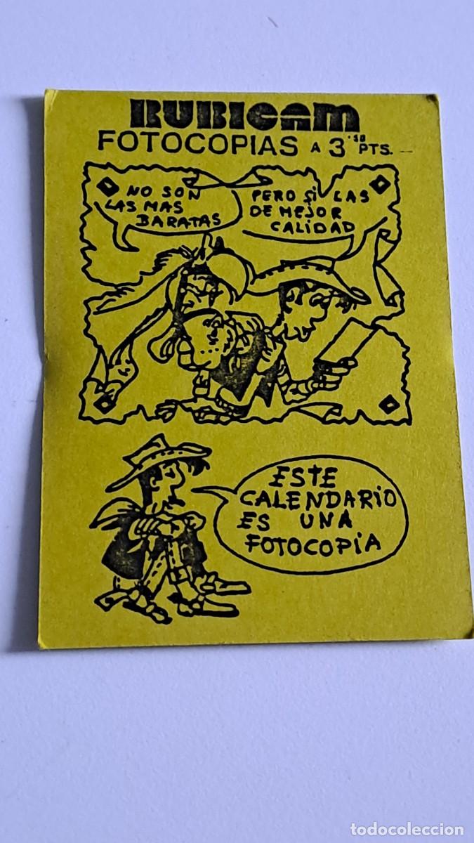 Sammeln von Kalendern: ANTIGUO CALENDARIO RUBICAM FOTOCOPIAS A&Ntilde;O 1985
