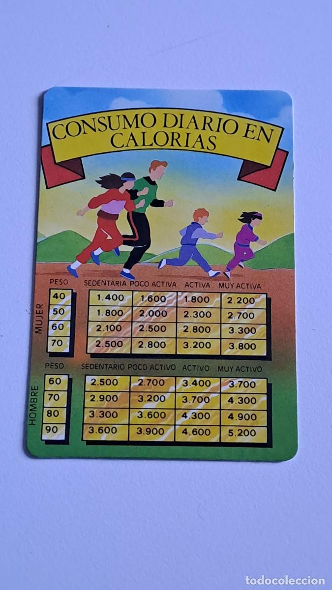 Sammeln von Kalendern: ANTIGUO CALENDARIO CONSUMO DIARIO CALORIAS 1991