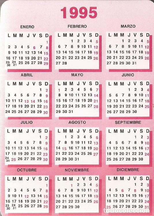 Coleccionismo Calendarios: CALENDARIO SERIE A&Ntilde;O 1995 SERIE B.O. N&ordm; 5215