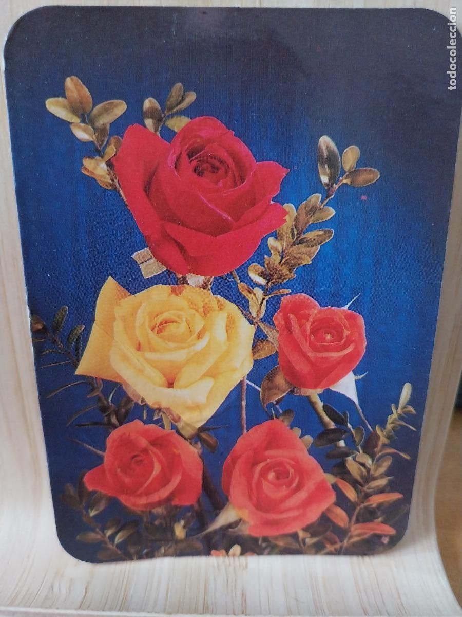 Coleccionismo Calendarios: FLORES CALENDARIO A&Ntilde;O 1988 *+* PUBLI PELUQUERIA NUEVA IMAGEN TALAVERA REINA REF CBN 86