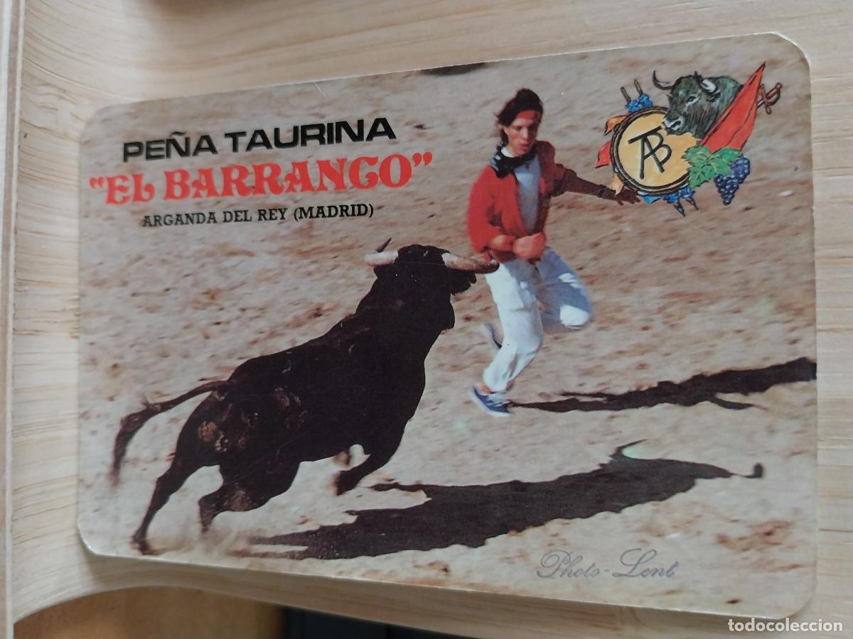 Coleccionismo Calendarios: EL BARRANCO PE&Ntilde;A TAURINA CALENDARIO A&Ntilde;O 1991 PUBLICIDAD DORSO TACHADURAS