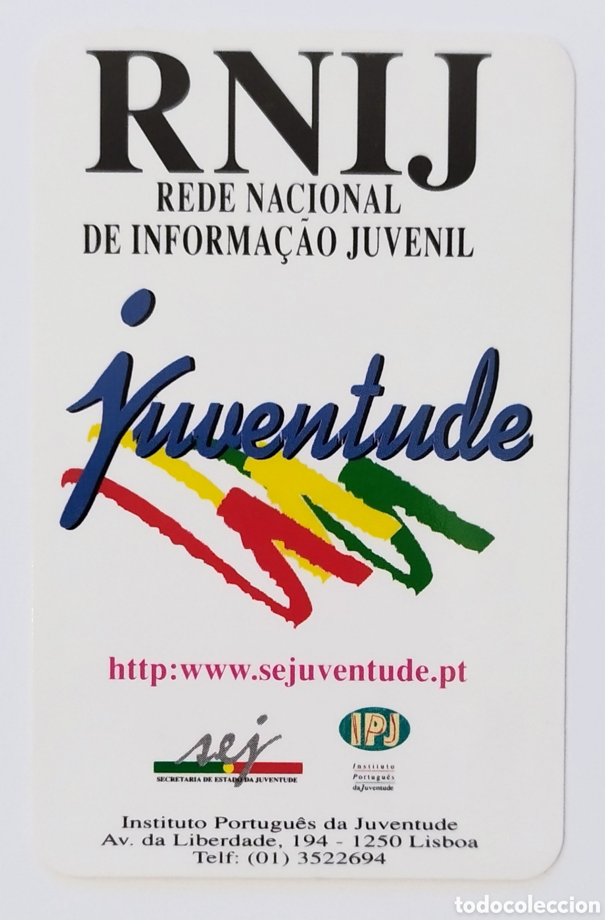 Coleccionismo Calendarios: Calend&aacute;rio de Bolso RNIJ / IPJ 1997 - Instituto Portugu&ecirc;s da Juventude