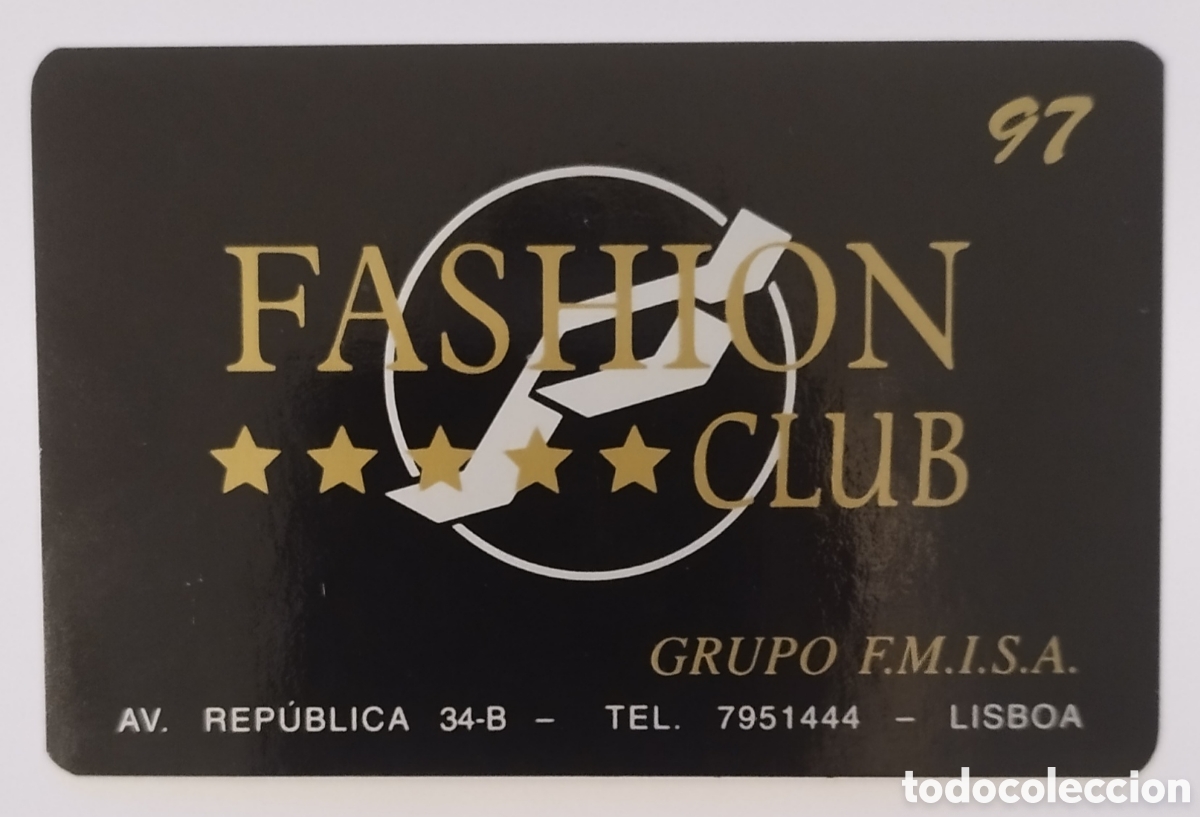 Coleccionismo Calendarios: Calend&aacute;rio de Bolso Fashion Club 1997 - Mega Loja de Moda Lisboa - Vintage
