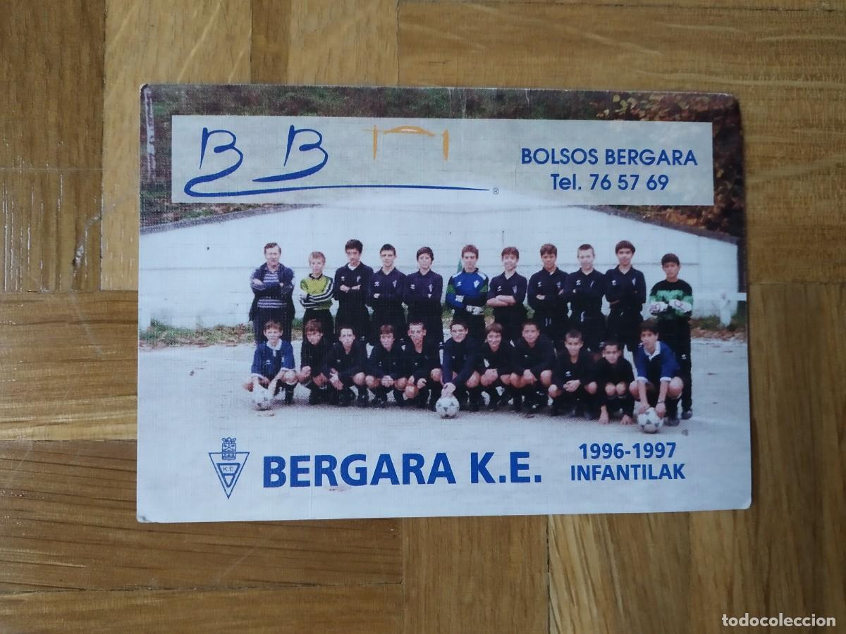 Collectables Calendars: CALENDARIO DE FUTBOL. PLANTILLA DEL BERGARA K.E INTANTILAK 1996 1997 - A&Ntilde;O 1997 VER FOTOS