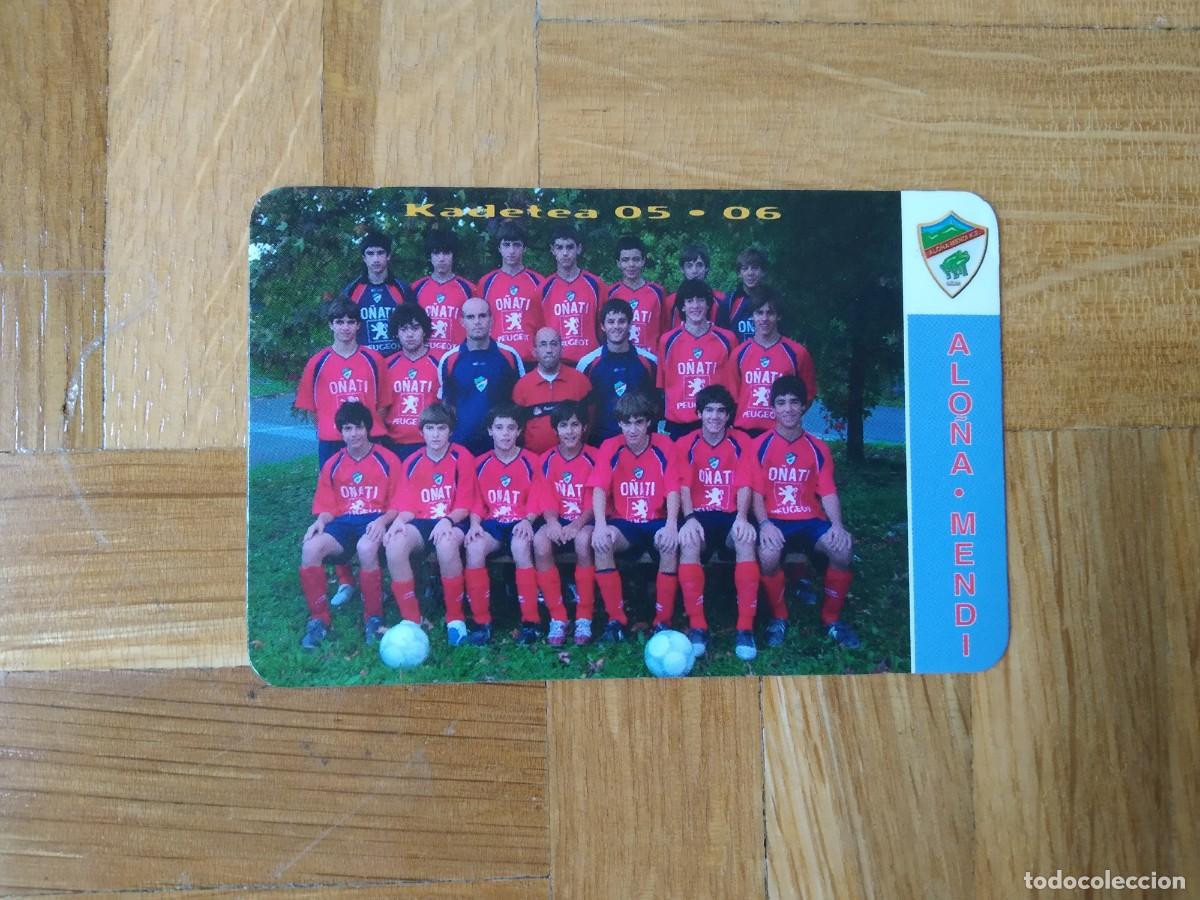Collectables Calendars: CALENDARIO DE FUTBOL PLANTILLA DEL ALO&Ntilde;A MENDI KADETEA 05 06 GUIPUZCOA A&Ntilde;O 2006 VER FOTOS