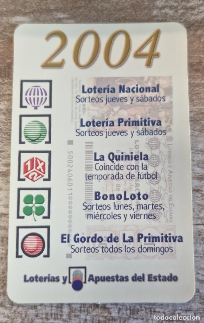 Sammeln von Kalendern: CALENDARIO BOLSILLO PUBLICITARIO 2004 - LOTERIAS Y APUESTAS DEL ESTADO