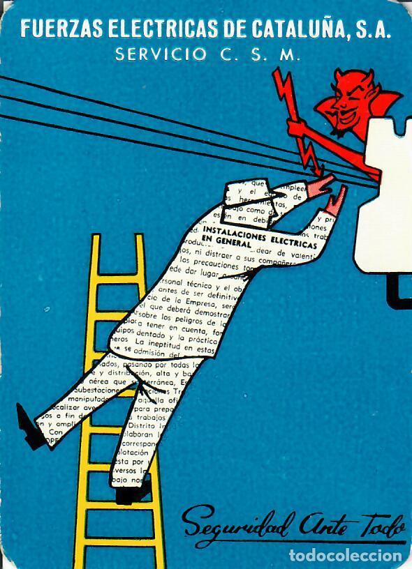 Coleccionismo Calendarios: CALENDARIO DE PUBLICIDAD - A&Ntilde;O 1970 - FUERZAS EL&Eacute;CTRICAS DE CATALU&Ntilde;A