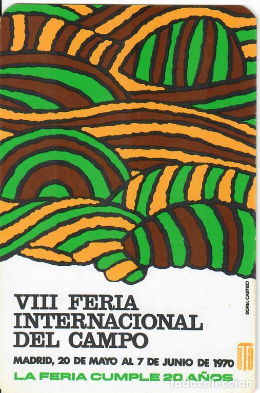 Coleccionismo Calendarios: CALENDARIO DE PUBLICIDAD - A&Ntilde;O 1970 - FERIA INTERNACIONAL DEL CAMPO