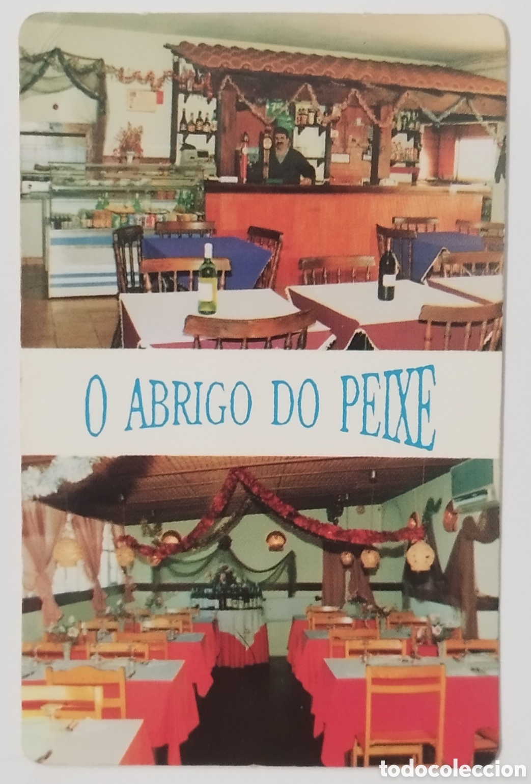 Coleccionismo Calendarios: Calend&aacute;rio de Bolso Restaurante O Abrigo do Peixe 1996 &ndash; Alvarinhos, Sintra / Vintage