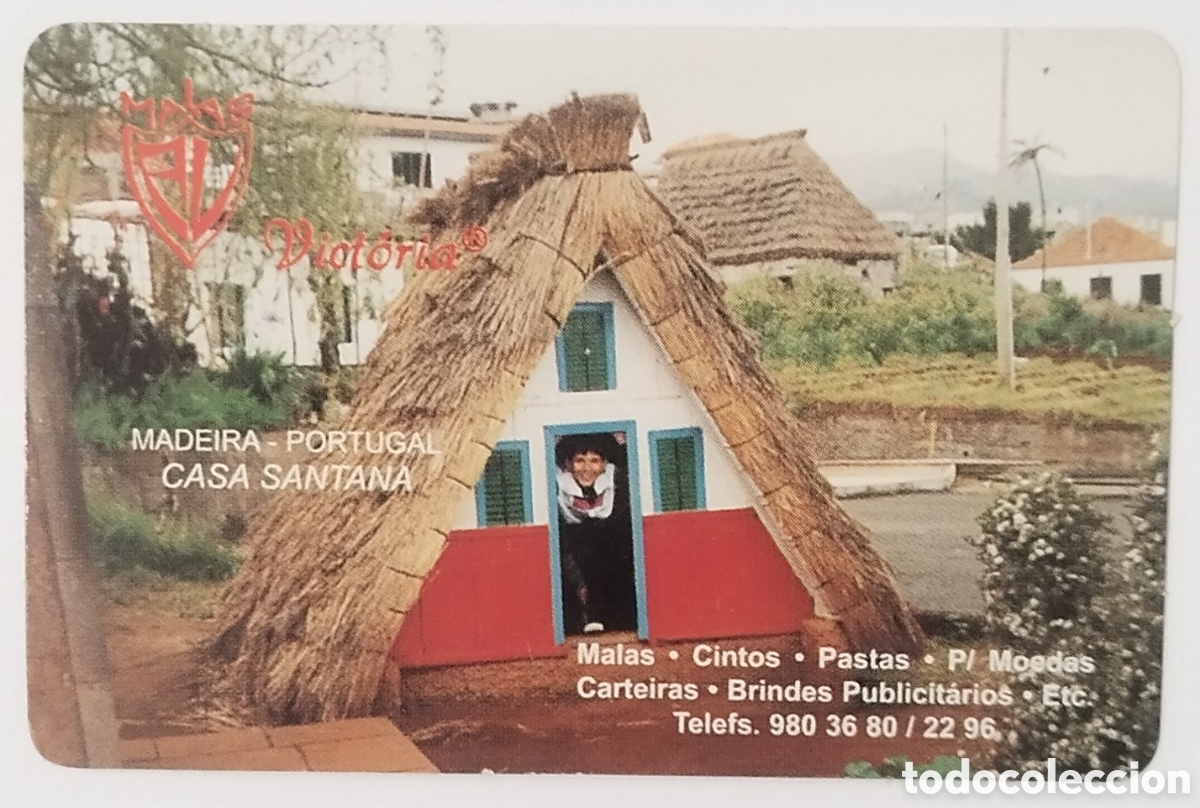 Coleccionismo Calendarios: Calend&aacute;rio de Bolso Malas Vict&oacute;ria 1996 &ndash; Casa Santana, Madeira / Vintage
