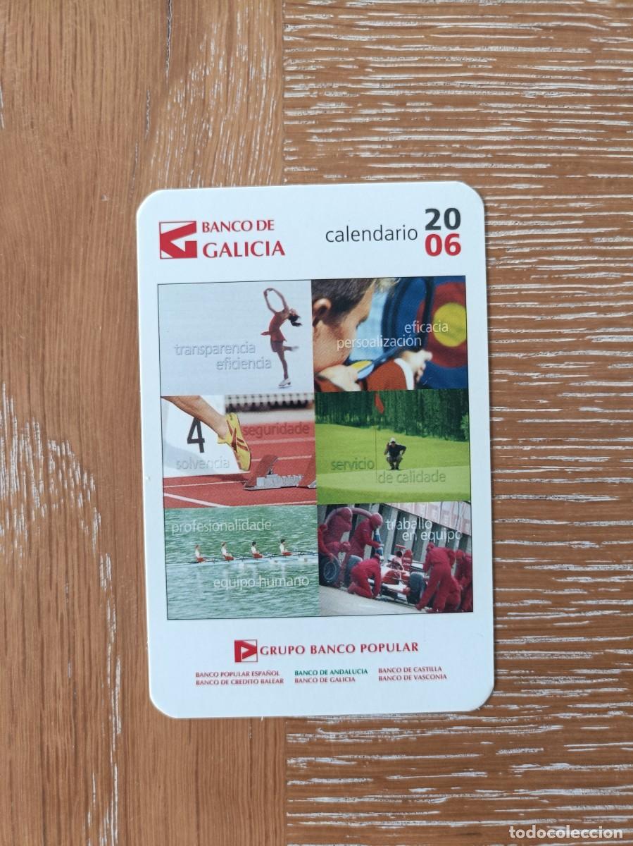 Coleccionismo Calendarios: CALENDARIO BOLSILLO - A&Ntilde;O 2006 - BANCO DE GALICIA - GRUPO BANCO POPULAR