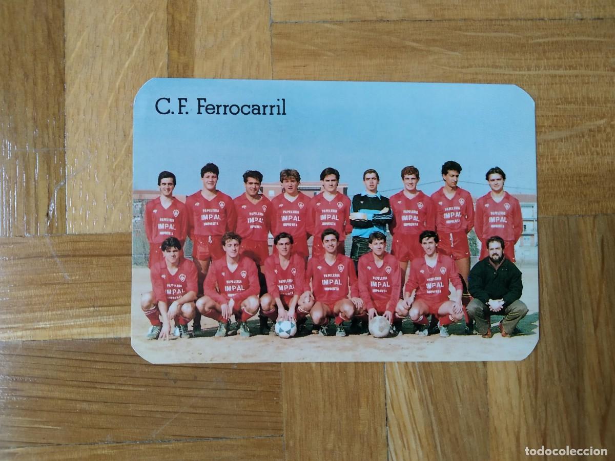 Collezionismo Calendari: CALENDARIO DE FUTBOL DE LA PLANTILLA DEL CLUB DEPORTIVO FERROCARRIL A&Ntilde;O 1986 VER FOTOS